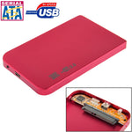 2,5 Zoll SATA HDD Externes Gehäuse, Größe: 126mm x 75mm x 13mm, SATA (Schwarz), SATA (Silber), SATA (Blau), SATA (Rot)