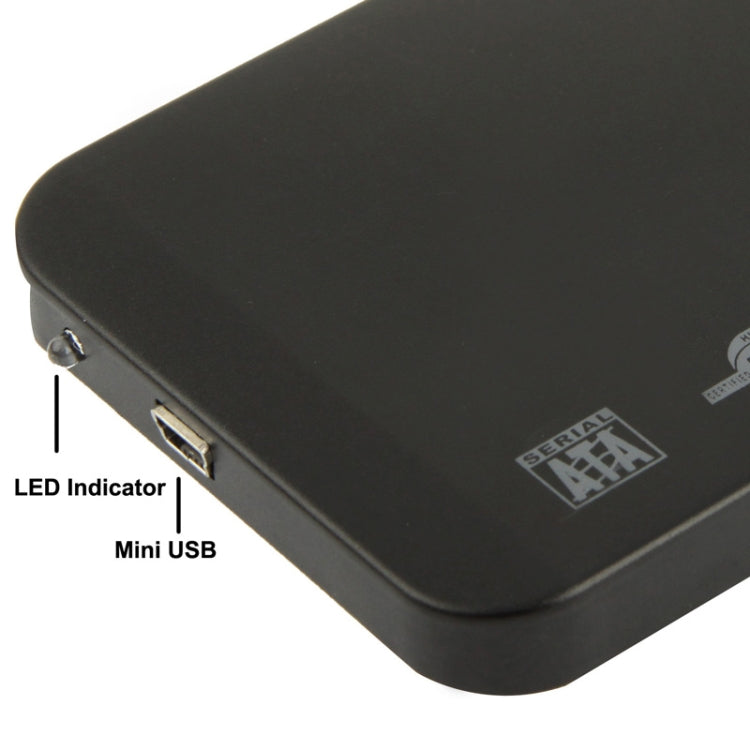 2,5 Zoll SATA HDD Externes Gehäuse, Größe: 126mm x 75mm x 13mm, SATA (Schwarz), SATA (Silber), SATA (Blau), SATA (Rot)