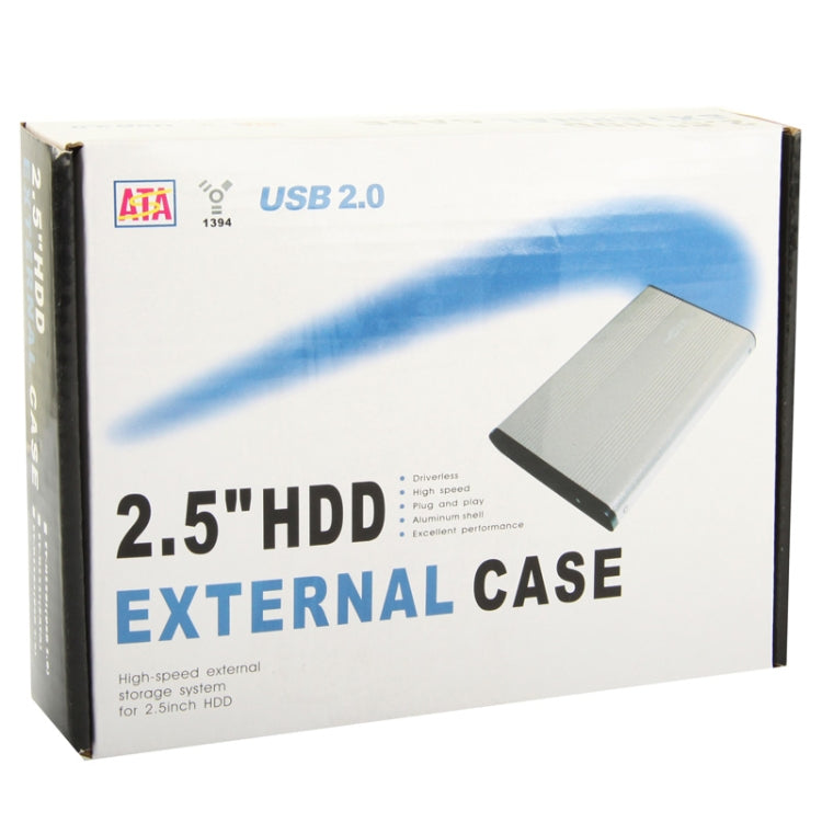 2,5 Zoll SATA HDD Externes Gehäuse, Größe: 126mm x 75mm x 13mm, SATA (Schwarz), SATA (Silber), SATA (Blau), SATA (Rot)