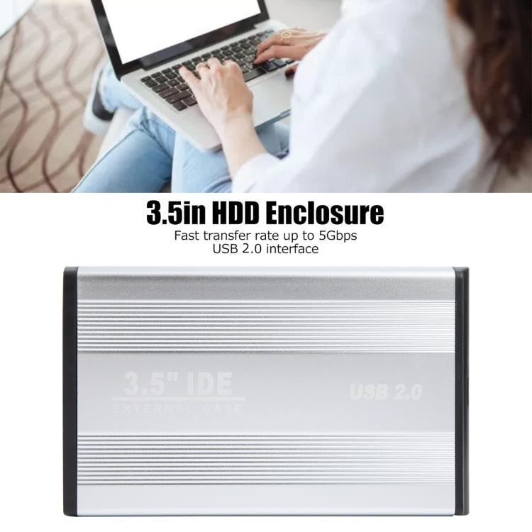 3,5 Zoll HDD Externes Gehäuse, Unterstützt IDE Festplatte, EU-Stecker, IDE (EU-Stecker), IDE (UK-Stecker)