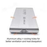 3,5 Zoll HDD SATA Externes Gehäuse, Unterstützt USB 2.0, SATA mit 2.0A Stromversorgung, SATA mit 1.5A Stromversorgung