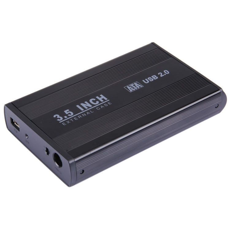 3,5 Zoll HDD SATA Externes Gehäuse, Unterstützt USB 2.0, SATA mit 2.0A Stromversorgung, SATA mit 1.5A Stromversorgung