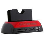 All-in-1 Dual 2,5 Zoll/3,5 Zoll SATA/IDE HDD Dockingstation mit Kartenleser & Hub