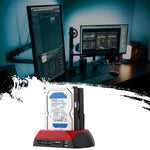 All-in-1 Dual 2,5 Zoll/3,5 Zoll SATA/IDE HDD Dockingstation mit Kartenleser & Hub
