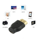 Vergoldeter HDMI 19 Pin Stecker zu Micro HDMI Buchse Adapter, HDMI Stecker zu Micro HDMI Buchse