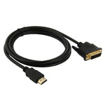 1,8m HDMI (Typ-A) Stecker zu DVI 24+1 Pin Stecker Adapterkabel