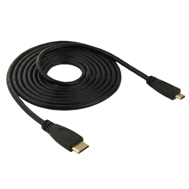 1,8m Mini HDMI Stecker zu Micro HDMI Stecker Adapterkabel, Mini HDMI Stecker, Länge: 1,8m