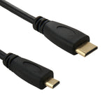 1m Mini HDMI Stecker zu Micro HDMI Stecker Adapterkabel, Mini HDMI Stecker, Länge: 1m