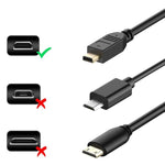 30cm Mini HDMI Stecker zu Micro HDMI Stecker Adapterkabel, Micro HDMI Stecker, Länge: 30cm