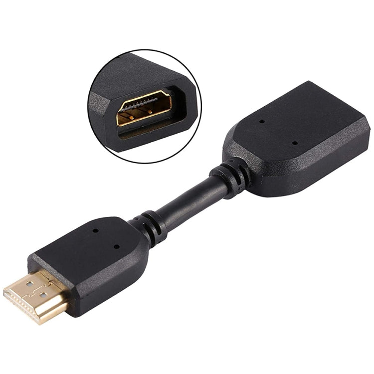 10cm HDMI 19-poliger Stecker zu HDMI 19-polige Buchse (AM-AF) Verbindungsadapterkabel, HDMI AM zu AF
