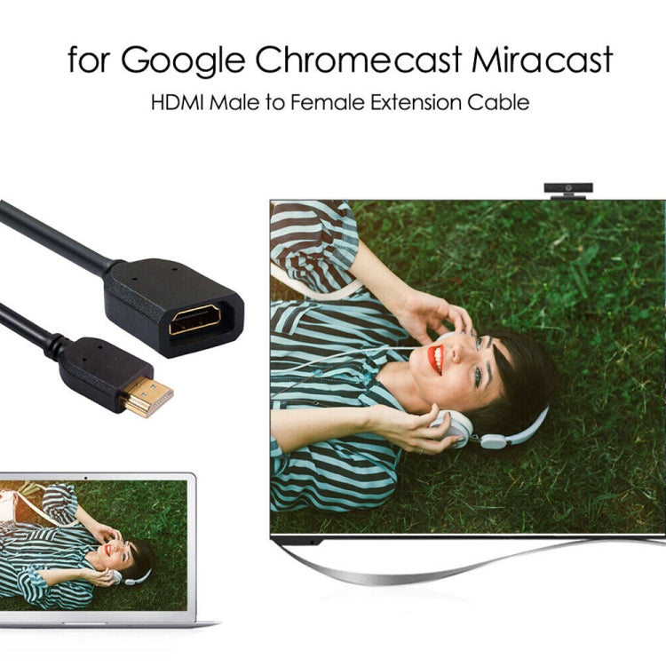 10cm HDMI 19-poliger Stecker zu HDMI 19-polige Buchse (AM-AF) Verbindungsadapterkabel, HDMI AM zu AF