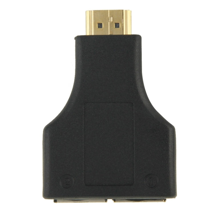 30m HDMI zu Dual-Port RJ45 Netzwerk-Kabelverlängerung über Cat 5e/6 3D HDTV, Dual RJ45 Schwarz