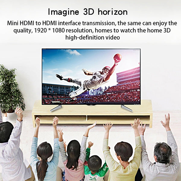 V1.4 1x2 Mini HDMI Verstärker Verteiler, unterstützt 3D & Full HD 1080P, V1.4