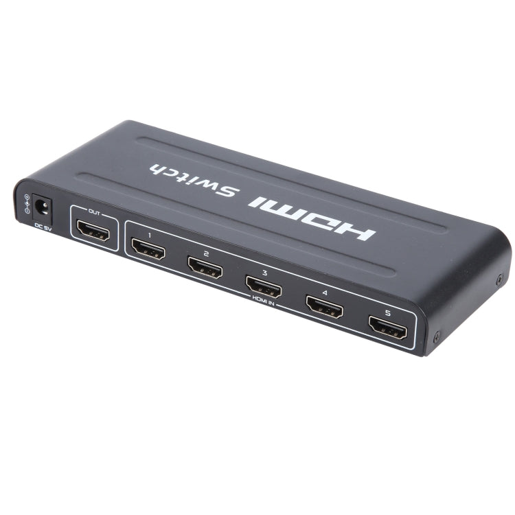 Full HD 1080P 5 Ports HDMI Umschalter mit Fernbedienung & LED-Anzeige, mit LED-Anzeige