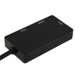 Mini DisplayPort Stecker zu HDMI + VGA + DVI Buchse Adapter Konverterkabel für Mac Book Pro Air, Kabellänge: 17cm, Mini DP zu HDMI+VGA+DVI (Schwarz), Mini DP zu HDMI+VGA+DVI (Weiß)