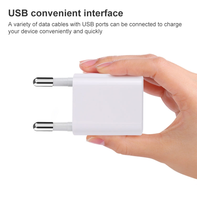A2165 5V 1A Einzel-USB-Mini-Reiseladegerät, US-Stecker, EU-Stecker