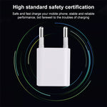 A2165 5V 1A Einzel-USB-Mini-Reiseladegerät, US-Stecker, EU-Stecker