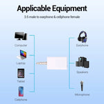 3,5mm Kopfhörer-Splitter-Adapter, kompatibel mit Telefonen, Tablets, Kopfhörern, MP3-Player, Auto-/Heim-Stereo & mehr