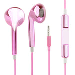3,5mm Stereo-Elektroplattiertes Drahtsteuerungs-Ohrhörer für Android-Telefone / PC / MP3-Player / Laptops