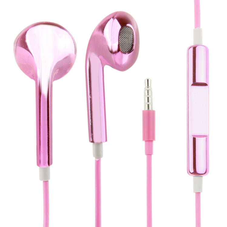 3,5mm Stereo-Elektroplattiertes Drahtsteuerungs-Ohrhörer für Android-Telefone / PC / MP3-Player / Laptops