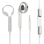 3,5mm Stereo-Elektroplattiertes Drahtsteuerungs-Ohrhörer für Android-Telefone / PC / MP3-Player / Laptops