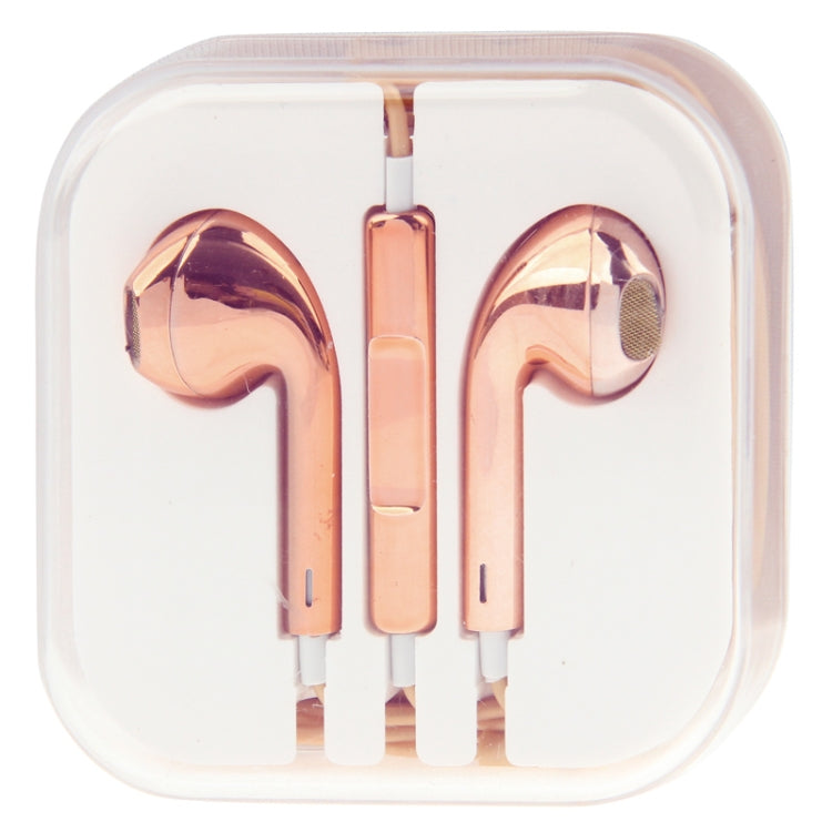 3,5mm Stereo-Elektroplattiertes Drahtsteuerungs-Ohrhörer für Android-Telefone / PC / MP3-Player / Laptops
