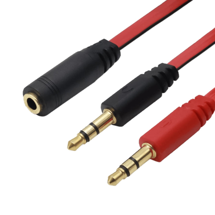 Nudel-Stil 3,5mm Klinke Mikrofon + Kopfhörerkabel für PC / Laptop, Länge: 22cm