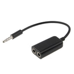 Stereo-Audio-Aux-Kabel 3,5 mm Stecker auf 2 Buchsen Splitter-Adapter, Kompatibel mit Telefonen, Tablets, Kopfhörern, MP3-Player, Auto-/Heimstereoanlagen u. v. m.
