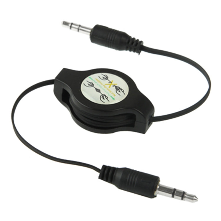 3,5 mm einziehbares Aux-Audiokabel, kompatibel mit Telefonen, Tablets, Kopfhörern, MP3-Player, Auto-/Heim-Stereoanlage & mehr, Länge: 11 cm bis 80 cm
