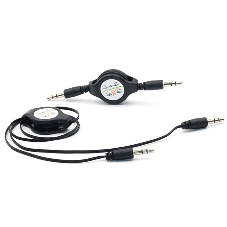 3,5 mm einziehbares Aux-Audiokabel, kompatibel mit Telefonen, Tablets, Kopfhörern, MP3-Player, Auto-/Heim-Stereoanlage & mehr, Länge: 11 cm bis 80 cm