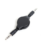 3,5 mm einziehbares Aux-Audiokabel, kompatibel mit Telefonen, Tablets, Kopfhörern, MP3-Player, Auto-/Heim-Stereoanlage & mehr, Länge: 11 cm bis 80 cm