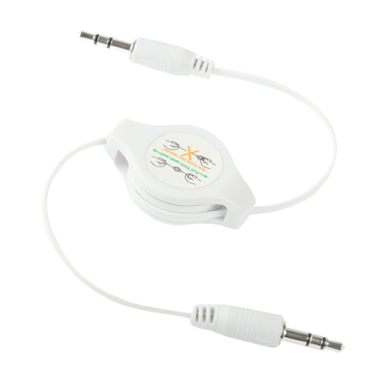 3,5 mm einziehbares Aux-Audiokabel, kompatibel mit Telefonen, Tablets, Kopfhörern, MP3-Player, Auto-/Heim-Stereoanlage & mehr, Länge: 11 cm bis 80 cm