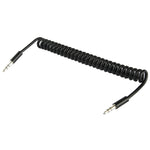 Federgewickeltes 3,5 mm Aux-Kabel, kompatibel mit Telefonen, Tablets, Kopfhörern, MP3-Player, Auto-/Heim-Stereoanlage & mehr, Länge: 20 cm bis 80 cm