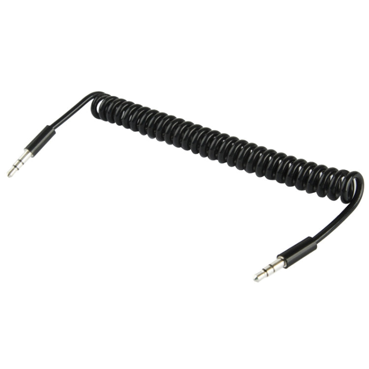 Federgewickeltes 3,5 mm Aux-Kabel, kompatibel mit Telefonen, Tablets, Kopfhörern, MP3-Player, Auto-/Heim-Stereoanlage & mehr, Länge: 20 cm bis 80 cm
