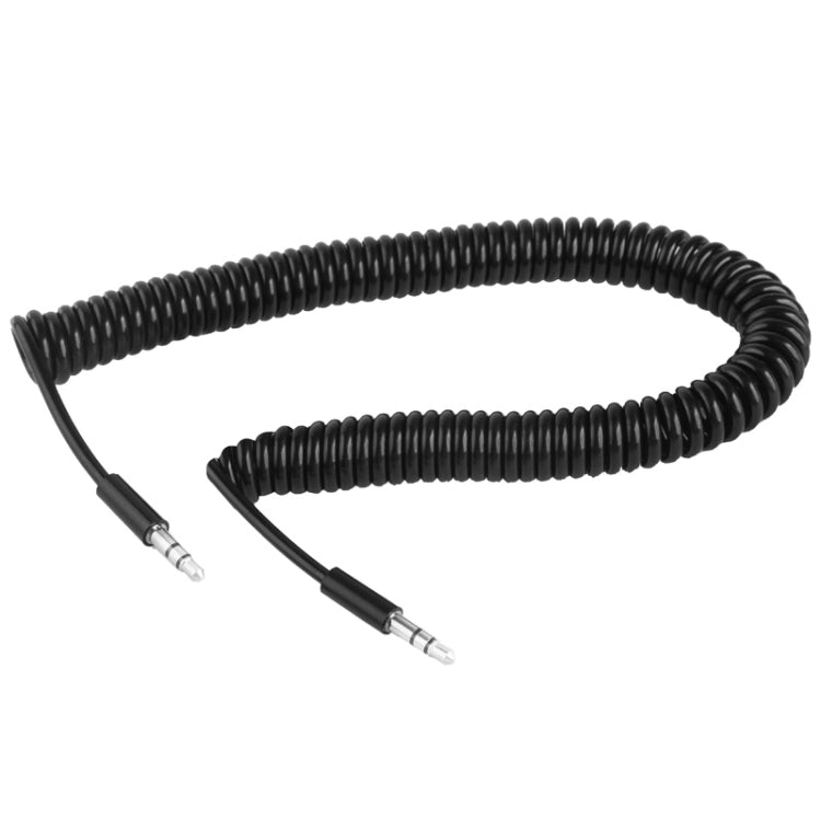 Federgewickeltes 3,5 mm Aux-Kabel, kompatibel mit Telefonen, Tablets, Kopfhörern, MP3-Player, Auto-/Heim-Stereoanlage & mehr, Länge: 45 cm bis 200 cm