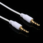 Aux-Audiokabel 3,5 mm Stecker auf Stecker einziehbares Kabel, kompatibel mit Telefonen, Tablets, Kopfhörern, MP3-Player, Auto-/Heim-Stereoanlage & mehr, Länge: 11 cm bis 80 cm