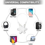 6-fach Audio-Splitter Kopfhöreranschluss mit 3,5 mm Audiokabel, kompatibel mit Telefonen, Tablets, Kopfhörern, MP3-Player, Auto-/Heim-Stereoanlage & mehr