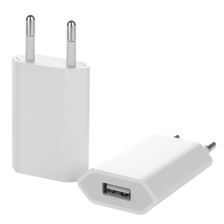 5V / 1A EU-Steckdosen-USB-Ladeadapter für iPhone, Galaxy, Huawei, Xiaomi, LG, HTC und andere Smartphones, wiederaufladbare Geräte