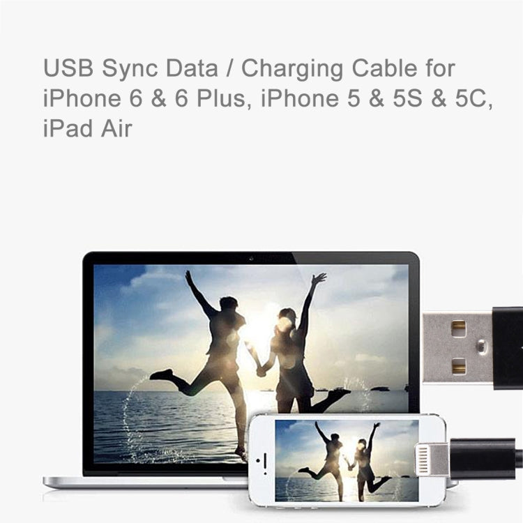 8-Pin auf USB Sync-Daten- / Ladekabel, Kabellänge: 13cm