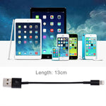 8-Pin auf USB Sync-Daten- / Ladekabel, Kabellänge: 13cm