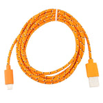 1m Nylon-Netz Stil USB 8-Pin Datenübertragungs-Ladekabel für iPhone, iPad