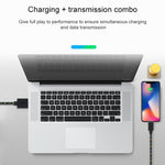1m Nylon-Netz Stil USB 8-Pin Datenübertragungs-Ladekabel für iPhone, iPad