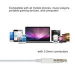 3,5 mm kabelgebundener Kopfhörer für Android-Telefone / PC / MP3-Player / Laptops, Kabellänge: 1,2 m
