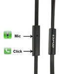 Awei ES600i Nudel-Stil 3,5 mm Universal-Headset mit Lautsprechersteuerung & Mikrofon für iPhone / iPad / iPod touch, Galaxy SIV / SIII / Note II / Premier, Nokia Lumia Serie, LG Optimus Serie, HTC / Motorola / Sony Xperia Serie usw.