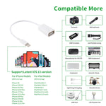 USB Buchse zu 8-Pin Stecker OTG Adapterkabel, Unterstützt iOS 10.2 und darunter, Länge: 18cm