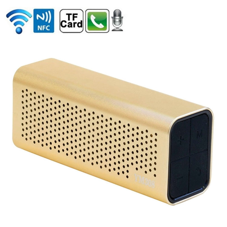 YM-308 Tragbarer, wiederaufladbarer NFC-Bluetooth-Lautsprecher, unterstützt TF-Karte