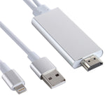 8-Pin zu HDMI HDTV Adapterkabel mit USB Ladekabel