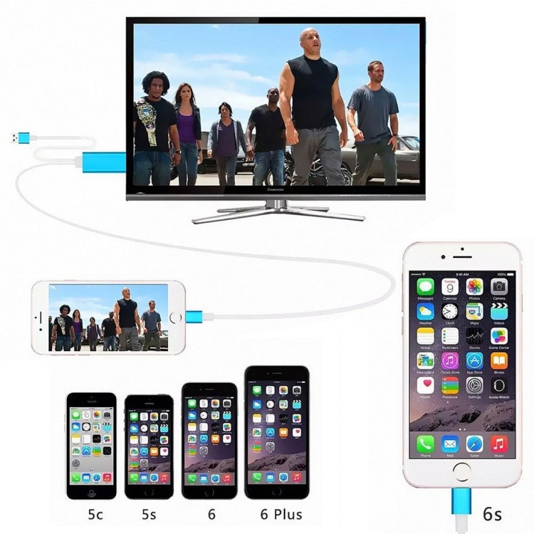8-Pin zu HDMI HDTV Adapterkabel mit USB Ladekabel