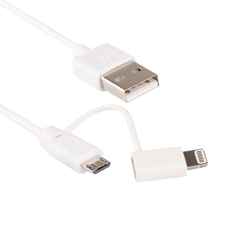 1m MFI 2-in-1 8-Pin- + Micro-USB-2.0-Stecker-auf-USB-Datenkabel zum Synchronisieren und Laden