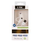 1m MFI 2-in-1 8-Pin- + Micro-USB-2.0-Stecker-auf-USB-Datenkabel zum Synchronisieren und Laden
